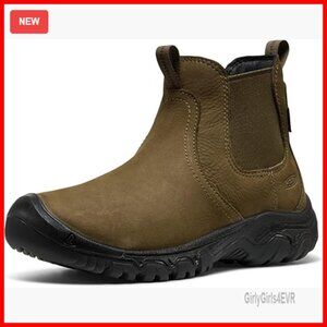 Insulated Waterproof Chelsea Boots, Pull-On Style, Durable Comfortable